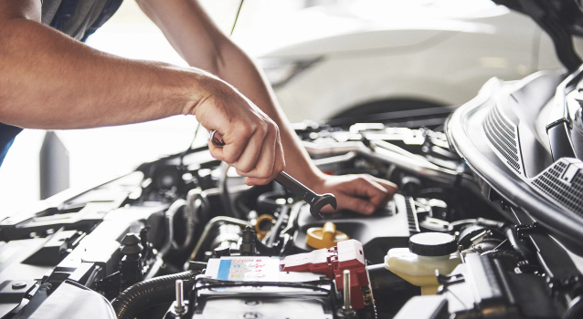 Mechanic working